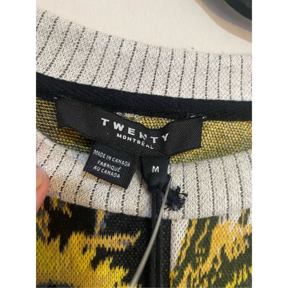 TWENTY NWT Sunflower Hyper Reality Contrast Panel Sweatshirt, Sz Medium, MP $185 - Picture 3 of 11